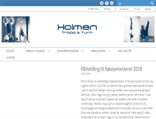 Tablet Screenshot of holmenturn.no